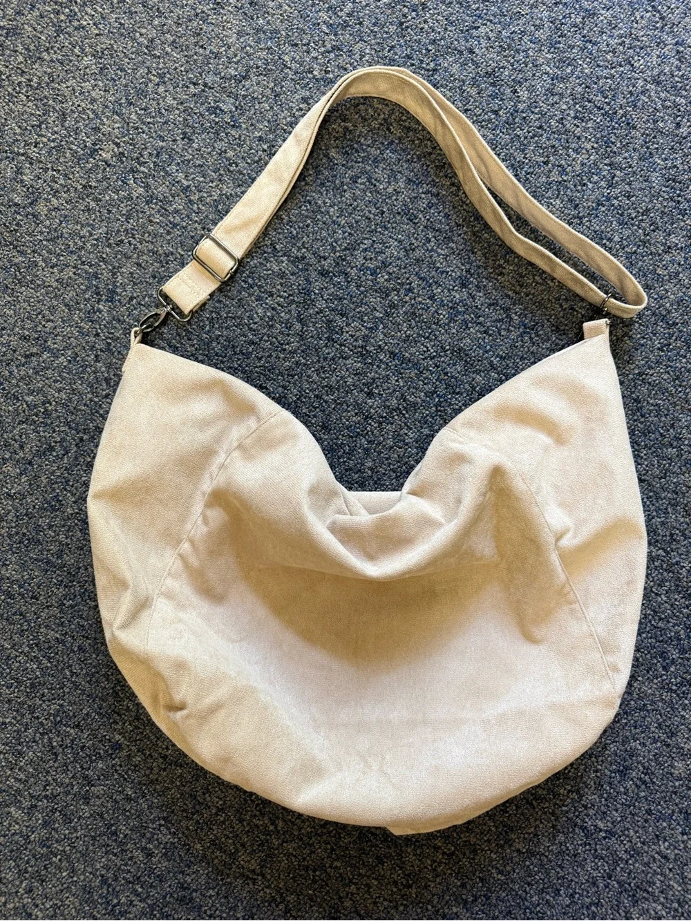 Beige/Taupe Hobo Shoulder Bag